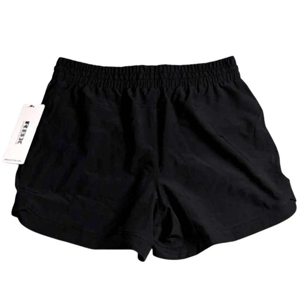 NWT RBX~Active Running Shorts~Small ~ Black ~ Elastic Drawstring Waist ~ Pockets